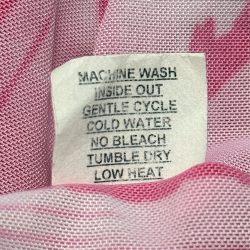 David Cline Pink Snap Button Mesh Top Sheer Rave Size Small - Picture 7 of 8